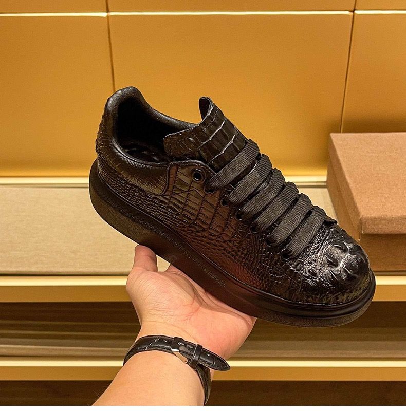 Running Z - 2025 verão crocodilo impressão preto sapatos