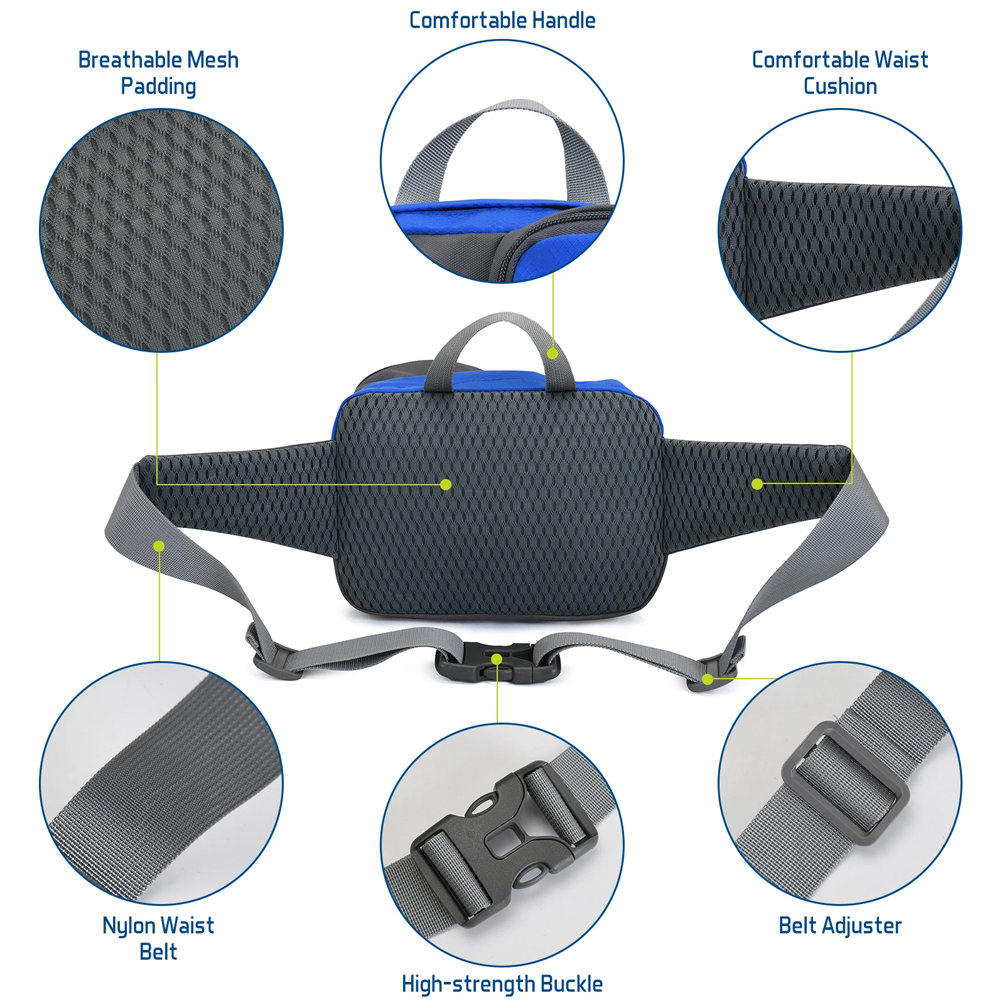 1PCSFanny Pack Bolsa de Cintur - Running Gear Satisfy avaliação e preço